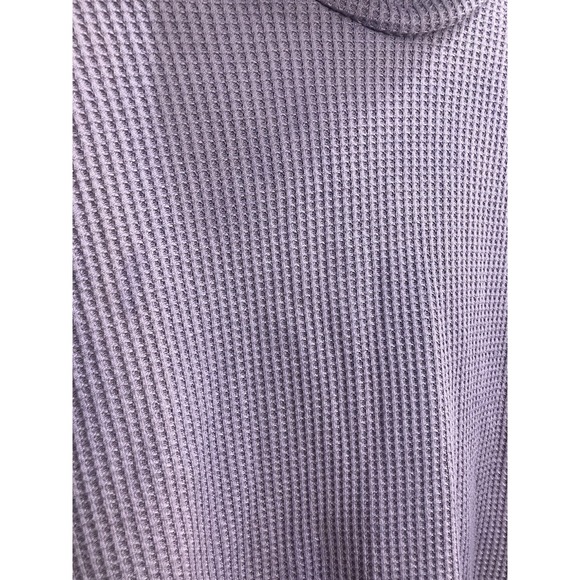 Columbia Women's Waffle Weave Turtleneck Pullover Lavender Color Sz Medium - Picture 2 of 7